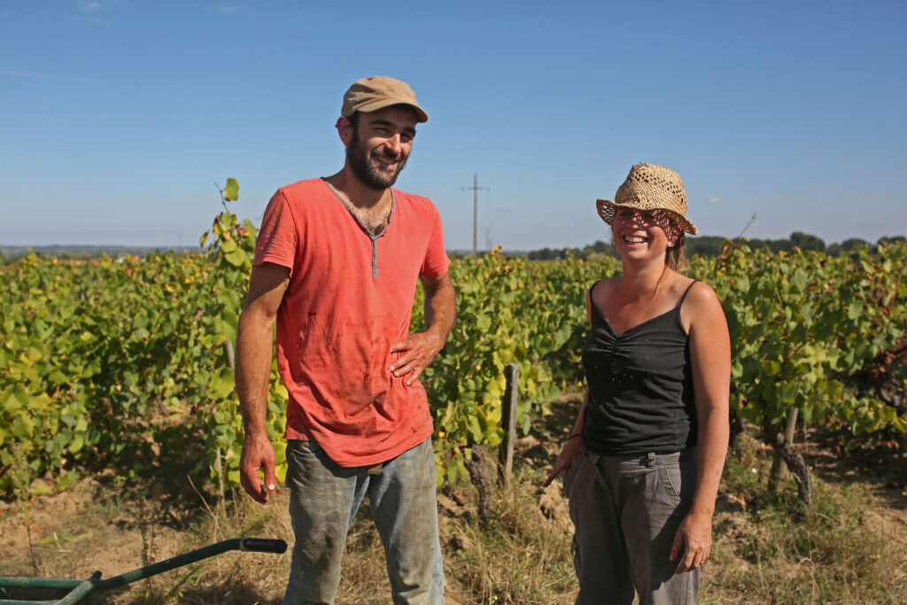 marion pescheux et manuel lardon du Domaine Complémen'terre